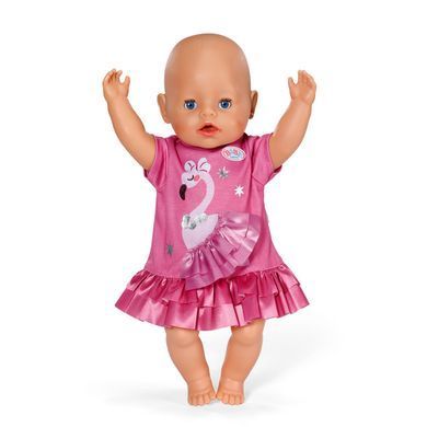 Одежда для куклы BABY BORN &ndash; ПЛАТЬЕ С ФЛАМИНГО (43 cм) 839423 фото