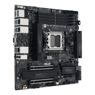 ASUS Материнcька плата ASUS PRO WS B850M-ACE SE sAM5 B850 4xDDR5 M.2 HDMI DP D-Sub USB Type-C mATX 90MB1MN0-M0EAY0 фото