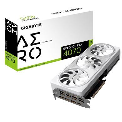 Gigabyte Відеокарта GeForce RTX 4070 12GB GDDR6 AERO OC GV-N4070AERO_OC-12GD фото