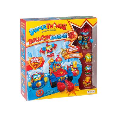 Игровой набор SUPERTHINGS серии «Kazoom Kids» S1 – БАЛУН-БОКСЕР (3 машинки, Казум-кид, 3 фигурки) PSTSP414IN00 фото