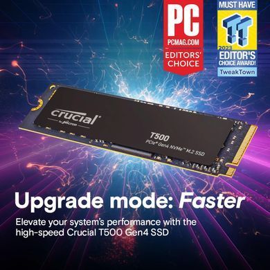 Micron Накопитель SSD Crucial M.2 1TB PCIe 4.0 T500 CT1000T500SSD8 фото
