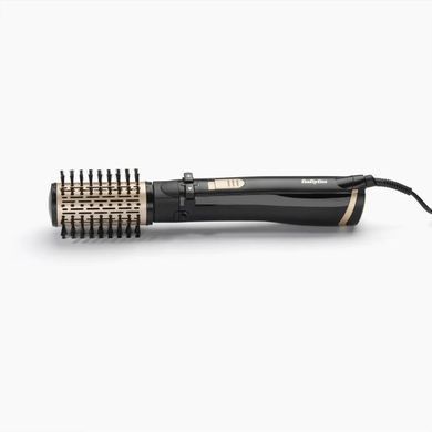 BaByliss Фен-щітка Babyliss Big Hair Dual 1000, 1000Вт, 2 режими, хол. обдув, оберт. насадок, 2 насадки, чорний AS962 фото