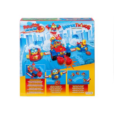 Игровой набор SUPERTHINGS серии «Kazoom Kids» S1 – БАЛУН-БОКСЕР (3 машинки, Казум-кид, 3 фигурки) PSTSP414IN00 фото