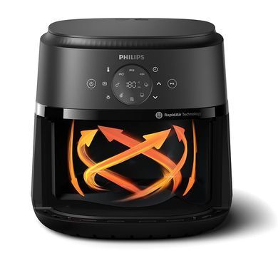 Philips Мультипечь Ovi серии 2000 1500Вт, чаша-6.2л, сенсорное управл., 13 авто. программ, пластик, чорний NA230/00 фото