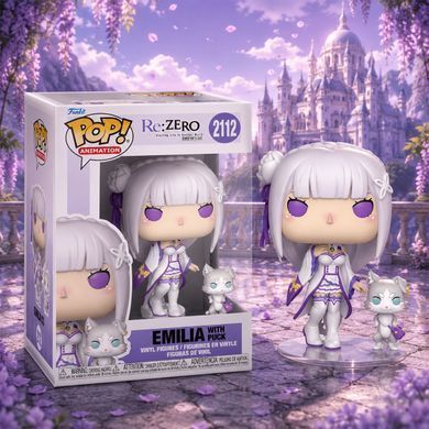 Набір ігрових фігурок FUNKO POP! серії "Re:ZERO" - ЕМІЛІЯ З ПАКОМ 86515 фото