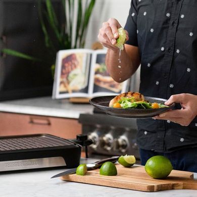 Гриль George Foreman 25850-56 Smokeless BBQ Grill, 1606 Вт, титаное напыление пластин, черный 25850-56 фото