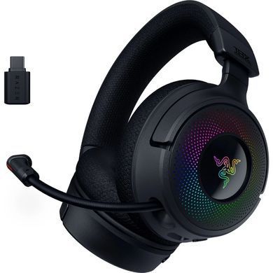 Razer Гарнитура игровая Kraken V4, USB-A/WL/BT, RGB, чёрный RZ04-05170100-R3M1 фото