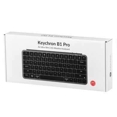 Keychron Клавиатура мембраная B1 Pro, USB/WL/BT, space gray B1P-K1-UA фото