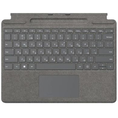 Microsoft Комплект для Surface Pro 9 (клавіатура Pro Signature Platinum + стілус Surface Slim Pen 2 Black) 8X8-00061 фото