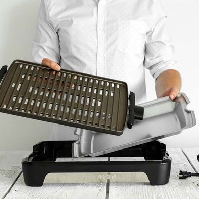 Гриль George Foreman 25850-56 Smokeless BBQ Grill, 1606 Вт, титаное напыление пластин, черный 25850-56 фото