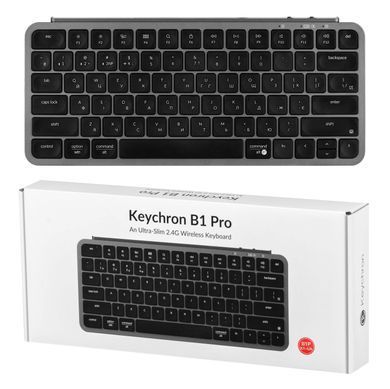 Keychron Клавиатура мембраная B1 Pro, USB/WL/BT, space gray B1P-K1-UA фото