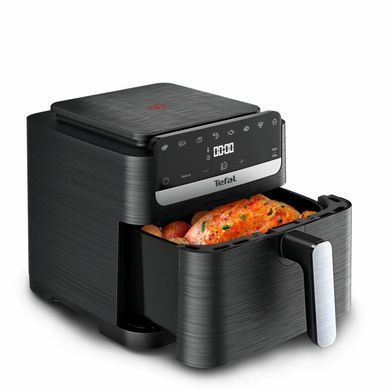 Tefal Tefal air fryer Easy Fry Mega Compact, 1700W, bowl-7.5l, sensor control, plastic, black EY8618E0 фото