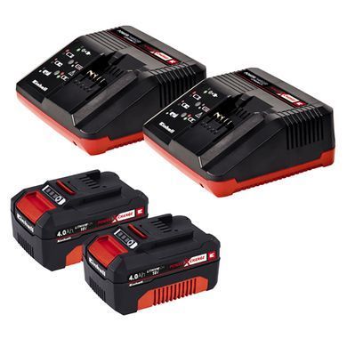 Einhell Газонокосилка GE-CM 43 Li M Kit, PXC, аккум., 2x18В 4.0Ah, 43см, 63л, 16.5кг 3413130 фото
