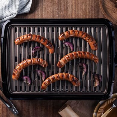 Гриль George Foreman 25850-56 Smokeless BBQ Grill, 1606 Вт, титаное напыление пластин, черный 25850-56 фото