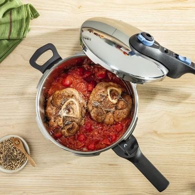 Tefal Tefal Pressure cooker Secure Trendy, 6l, with steam basket, stainless steel, plastic P2580701 фото