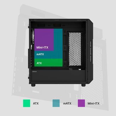 Zalman Корпус I3 Neo V2 без БЖ, 2xUSB3.0, 1x Type C, 4x120мм RGB, VGA 400мм, LCS ready, TG Side Panel, ATX, чорний I3NEOV2BLACK фото