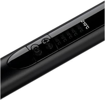 BaByliss Плойка конусная , 64Вт, темп.режимов-6, D -13-25mm, 160-210С, керамика, черно-розовый C454E фото