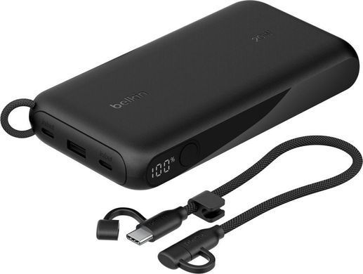 Belkin Аккумулятор портативный литий-ионный Power Bank 20000мА&middot;ч, 20Вт, с дисплеем, черный BPB028HQBK фото