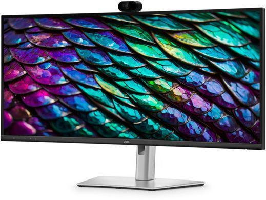 Dell Монітор DELL 34" P3426WEB HDMI, DP, USB-C, RJ-45, MM, IPS, 3440x1440, 21:9, 100Hz, sRGB 99%, CURVED, HAS, Cam 210-BVHQ фото