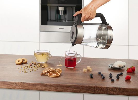 Gorenje Электрочайник 1.7л, 2,200 Вт, стекло, нерж K17TRG фото