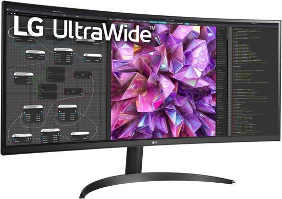 LG Монітор 34" 34WQ60C-B 2xHDMI, DP, Audio, IPS, 3440x1440, 21:9; sRGB 99%, CURVED, HDR10 34WQ60C-B фото