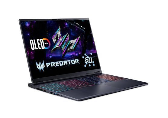 Acer Ноутбук Acer Predator Helios Neo 16S PHN16S-71 16" OLED, Intel U9-275HX, 64GB, F2TB, NVD5070-8, Lin, чорний NH.QZFEU.001 фото