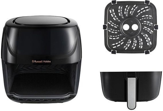 Russell Hobbs Мультипіч SatisFry Air Medium, 1350Вт, чаша-4л, сенсорне керув., алюміній/пластик,чорно-сірий 27160-56 фото