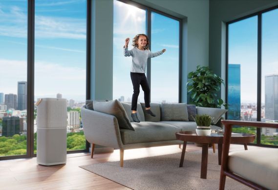 Electrolux Очисник повітря, 92м2, 442м3/год, дисплей, 5-и шаровий HEPA фільтр, Wi-Fi, 9 режимів, сірий