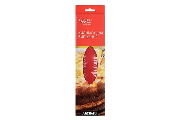 Коврик для выпечки Ardesto Golden Brown 50*60 см, красный, силиконовый AR2406SR фото