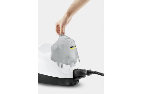 Karcher Пароочиститель SC 4 EasyFix Iron, 2000Вт, 800мл, 3.5Бар, утюг в компл., бело-черный 1.512-631.0 фото