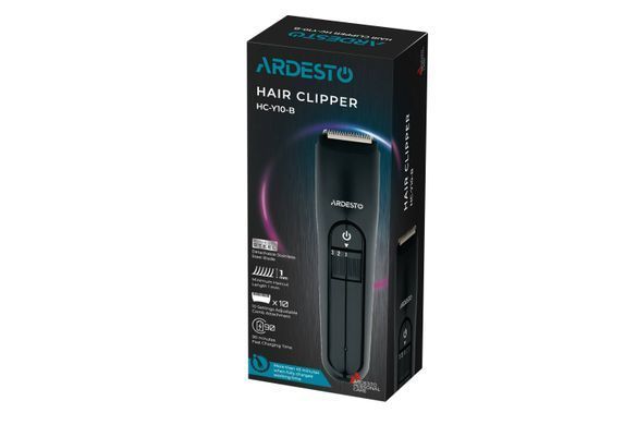 Машинка для стрижки Ardesto HC-Y10-B/5 Вт/чорний/LED-індикація заряду HC-Y10-B фото