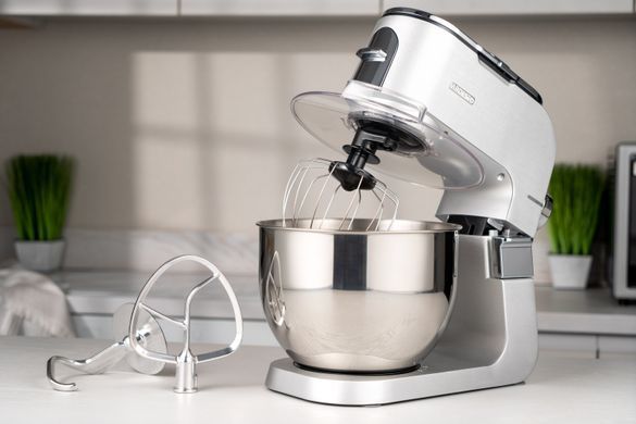 Кухонная машина Ardesto KMCH-K1500SS, 1500Вт, чаша-металл, корпус-металл, насадок-10, серебристо-серый KMCH-K1500SS фото