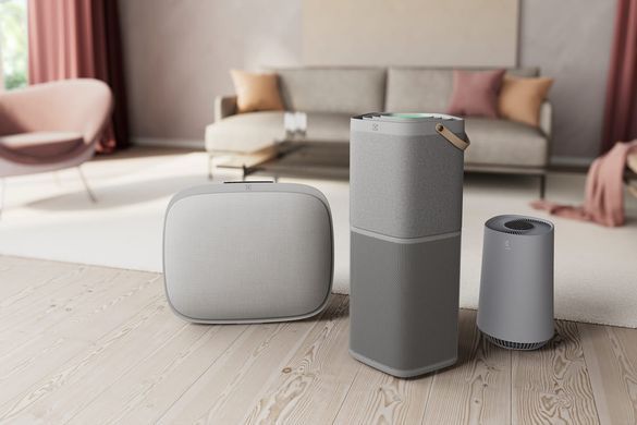 Electrolux Очисник повітря, 92м2, 442м3/год, дисплей, 5-и шаровий HEPA фільтр, Wi-Fi, 9 режимів, сірий