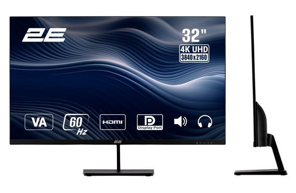 2E Монитор 31.5" L3224B 2xHDMI, DP, VA, 3840x2160, MM 2E-L3224B-01.UA фото