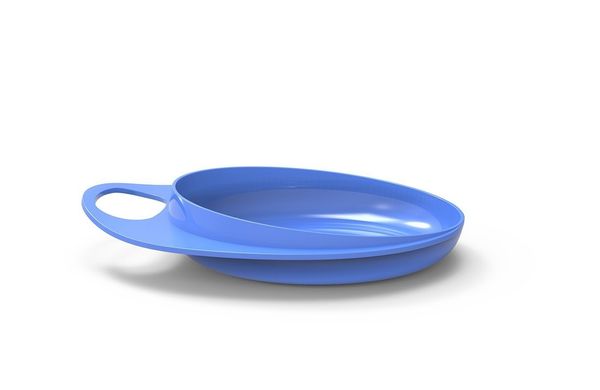 Тарелка Nuvita для кормления Easy Eating мелкая 2шт. Синяя NV8451Blue фото