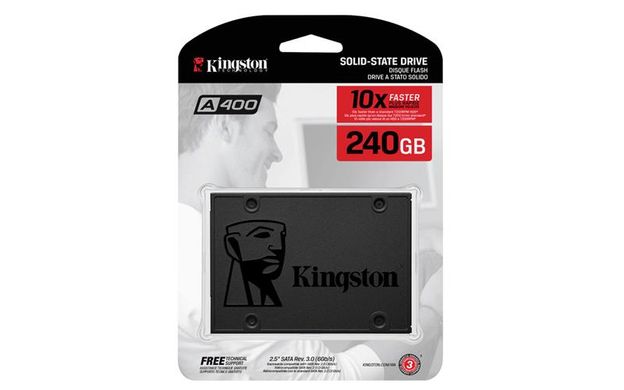 Накопитель SSD Kingston 2.5" 240GB SATA A400 SA400S37/240G фото