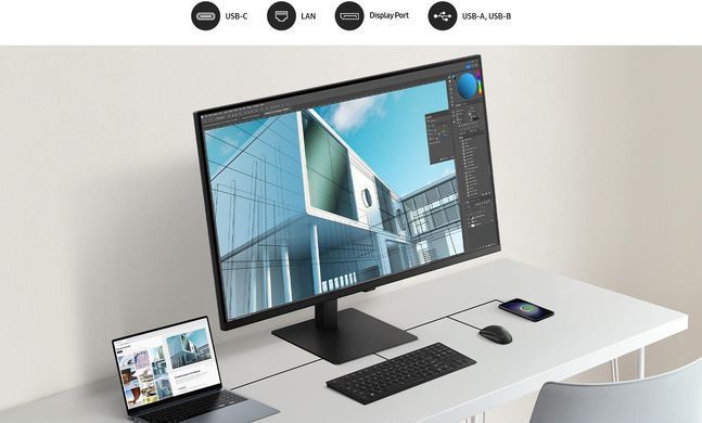 Samsung Монитор 37"S37D802 HDMI, DP, USB, VA, 3840x2160, 4ms LS37D802UAIXUA фото