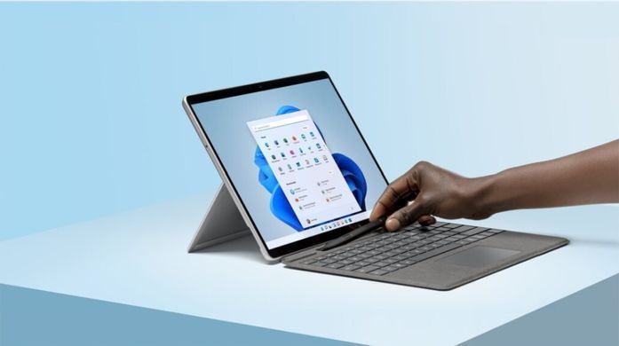 Microsoft Комплект для Surface Pro 9 (клавіатура Pro Signature Platinum + стілус Surface Slim Pen 2 Black) 8X8-00061 фото