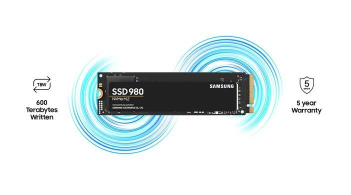 Samsung Накопитель SSD M.2 500GB PCIe 3.0 980 MZ-V8V500BW фото