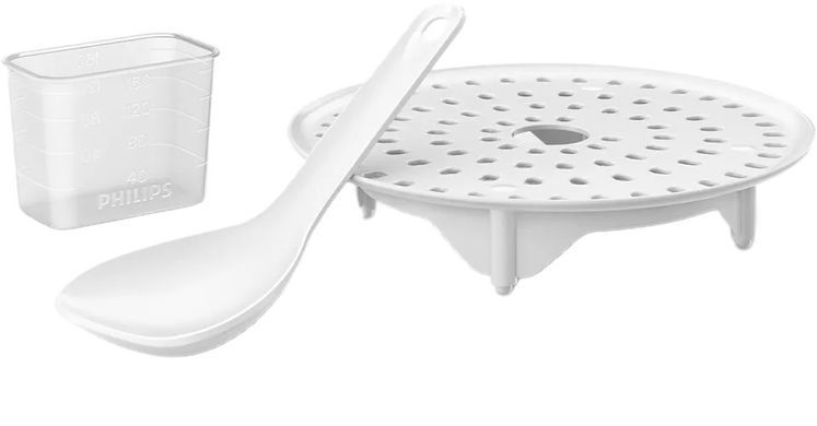 Philips Мультиварка Viva Collection 1300Вт, чаша-6л, електр. керування , 15 авто. программ, нержав.сталь, платик, чорний HD2237/41 фото