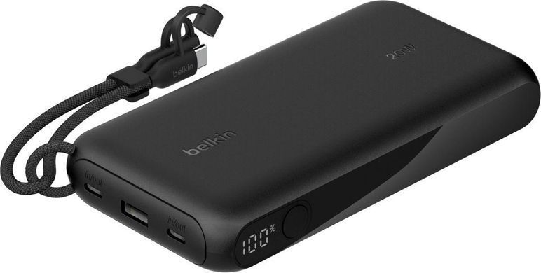 Belkin Аккумулятор портативный литий-ионный Power Bank 20000мА&middot;ч, 20Вт, с дисплеем, черный BPB028HQBK фото