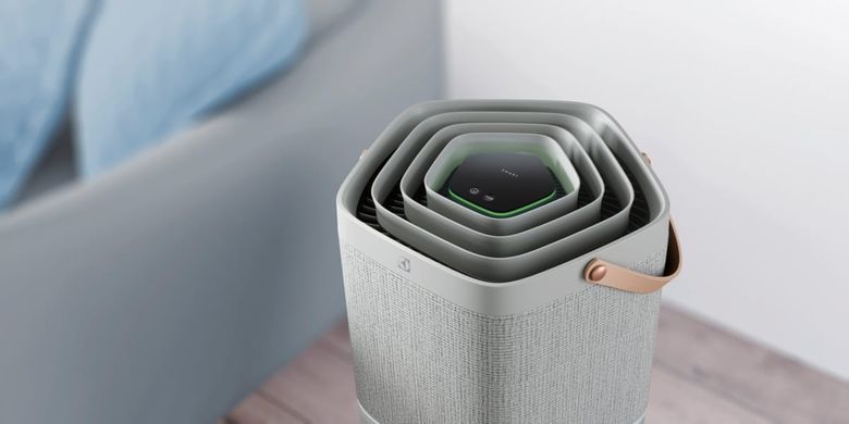 Electrolux Очисник повітря, 92м2, 442м3/год, дисплей, 5-и шаровий HEPA фільтр, Wi-Fi, 9 режимів, сірий