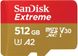 Карта пам'яті SanDisk microSD 512GB C10 UHS-I U3 R190/W130MB/s Extreme V30 1 - магазин Coolbaba Toys