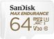 Карта пам'яті SanDisk microSD 64GB C10 UHS-I U3 V30 R100/W40MB/s Max Endurance 1 - магазин Coolbaba Toys