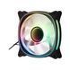 2E Gaming Case Fan Air Cool X Fan ACF120XB-ARGB, 120mm, 1200rpm, 3pin, 3pin +5VARGB, 20,4dBa, black 1 - магазин Coolbaba Toys