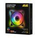 2E Gaming Case Fan Air Cool X Fan ACF120XB-ARGB, 120mm, 1200rpm, 3pin, 3pin +5VARGB, 20,4dBa, black 7 - магазин Coolbaba Toys