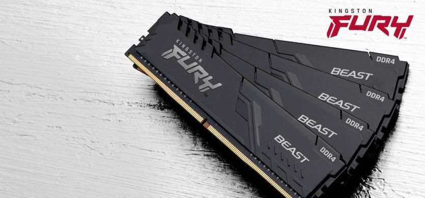 Kingston Пам'ять до ПК DDR4 3600 16GB FURY Beast KF436C18BB/16 фото