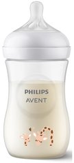 Бутылочка Philips Avent для кормления Natural Природный Поток, 260 мл.1 шт. Жираф SCY903/66 фото