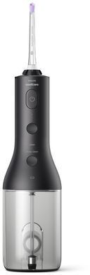 Philips Ирригатор Sonicare Cordless Power Flosser 3000 портативний, чаша 250 мл, чехол, 2 насадки , черный HX3826/33 фото