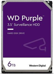 WD Жесткий диск 6TB 3.5" 256MB SATA Purple Surveillance WD64PURZ фото
